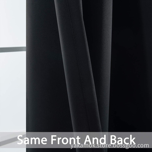 Black Blackout Curtains for Bedroom